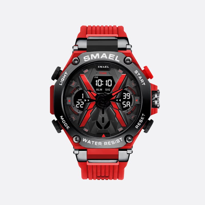 Montre Sport Homme Double Affichage Analogique et Digital