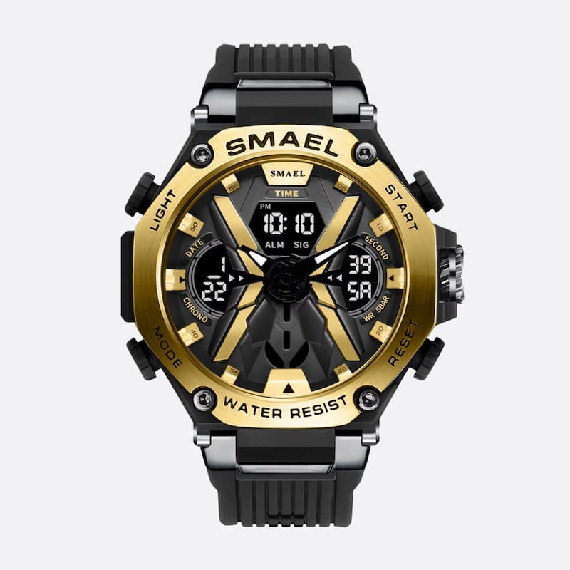 Montre Sport Homme Double Affichage Analogique et Digital