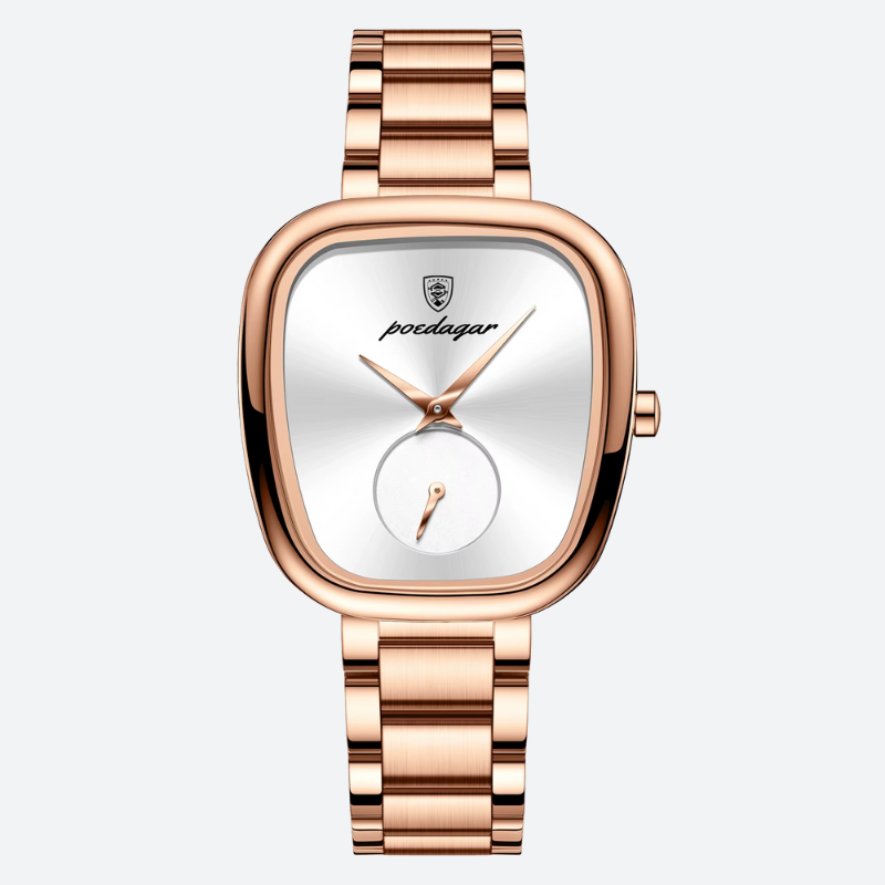 Montre Vintage Femme Étanche Dorée Rose