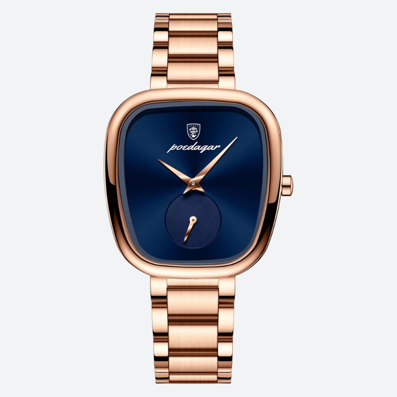 Montre Vintage Femme Étanche Dorée Rose