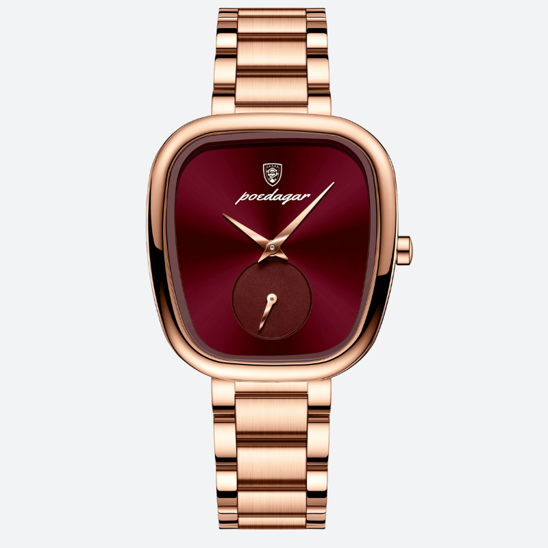 Montre Vintage Femme Étanche Dorée Rose