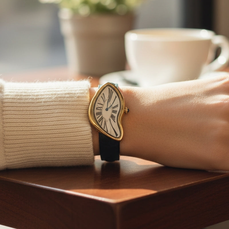 Montre Vintage Femme Forme Irrégulière Verre Renforcé