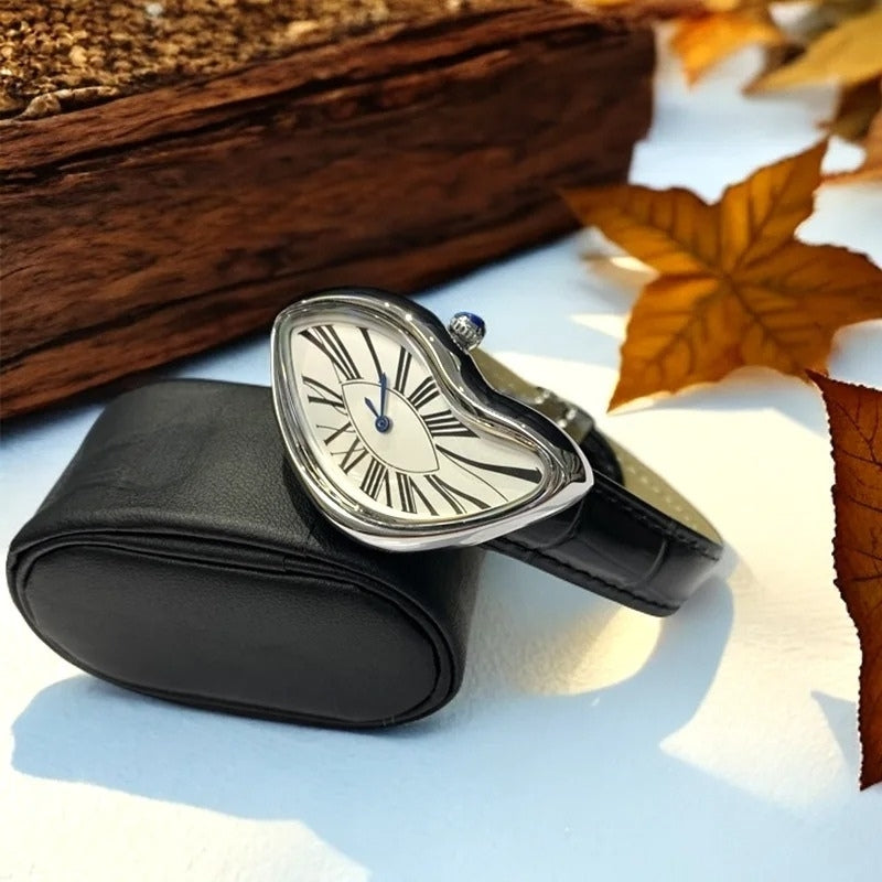 Montre Vintage Femme Forme Irrégulière Verre Renforcé