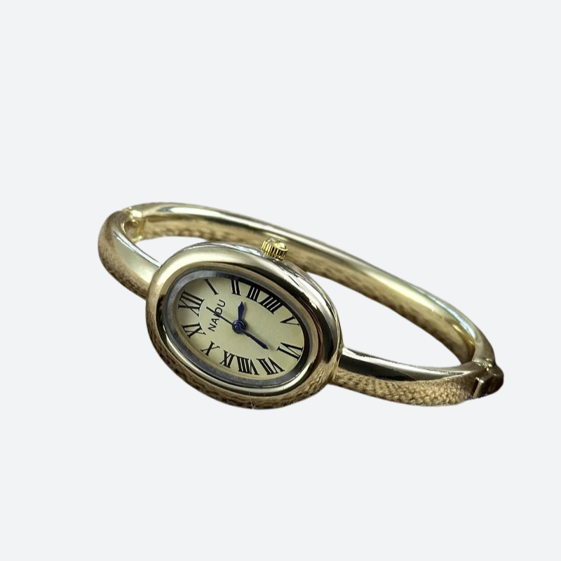Montre Vintage Femme Ovale Élégante