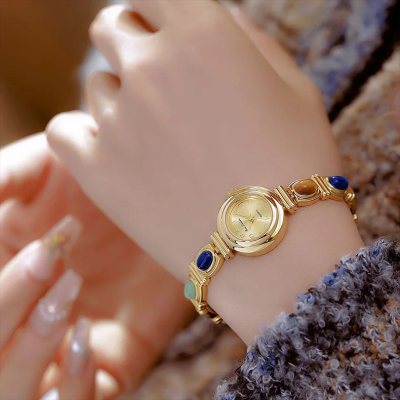 Montre Vintage Femme Pierres Naturelles Bijou