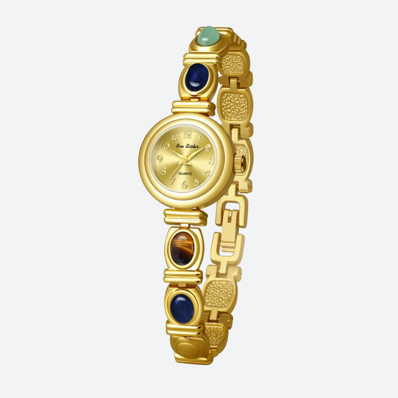 Montre Vintage Femme Pierres Naturelles Bijou