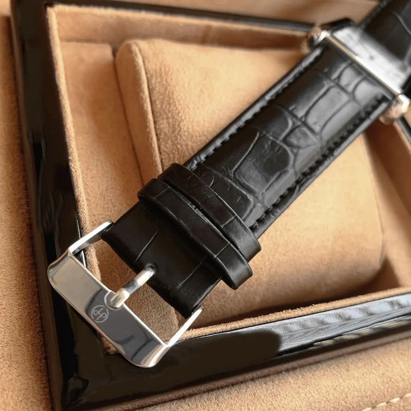 Montre Vintage Homme Carrée Ultra-Fine Quartz Cuir