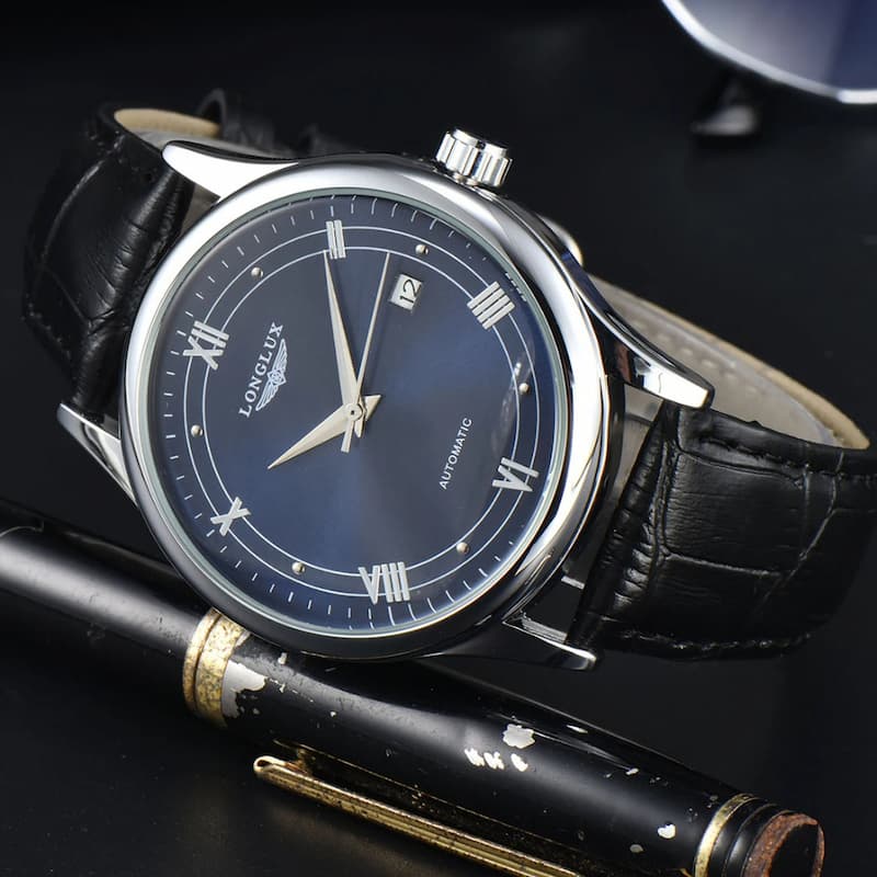 Montre Vintage Mécanique Homme Calendrier Complet