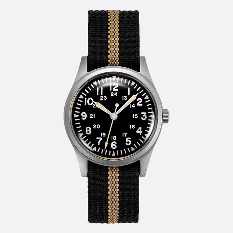Montre Vintage Militaire Homme Quartz Style Rétro