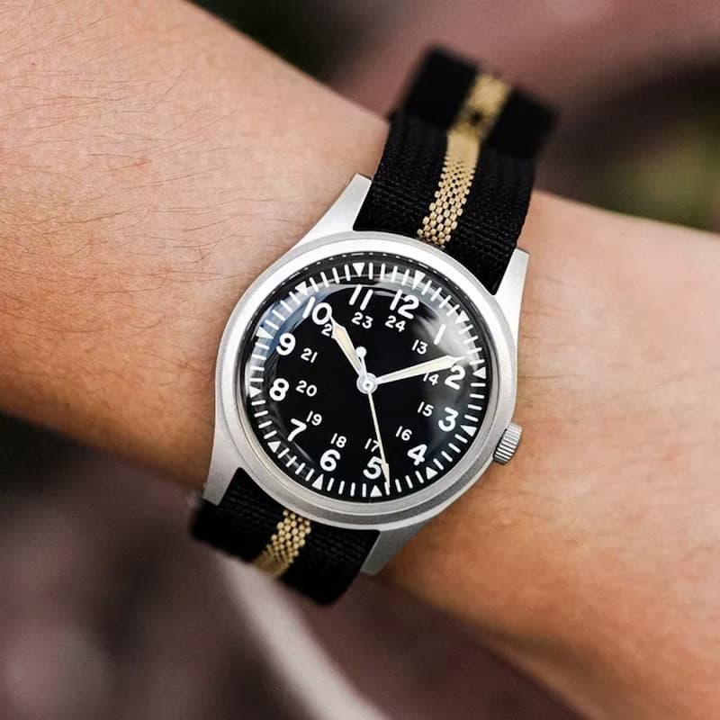 Montre Vintage Militaire Homme Quartz Style Rétro